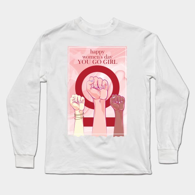 Feminism Feminist T-Shirt Female Power Long Sleeve T-Shirt by avshirtnation